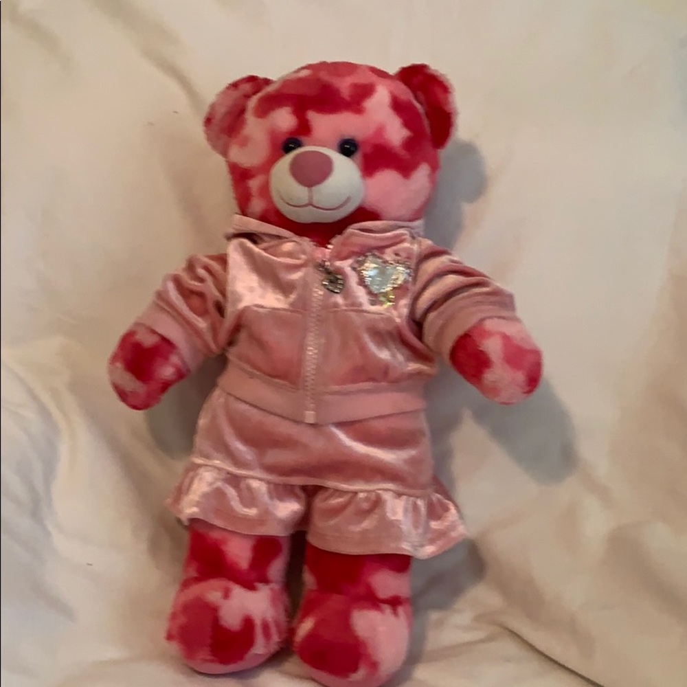 Build a bear Camo Girl in pink 2-pc outfit